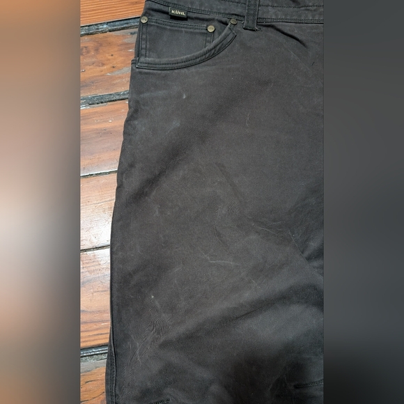 lot 2 pair Kuhl RYDR Vintage Patina Dye HIking Outdoor Pants 38 x 32 brown olive - Picture 6 of 16